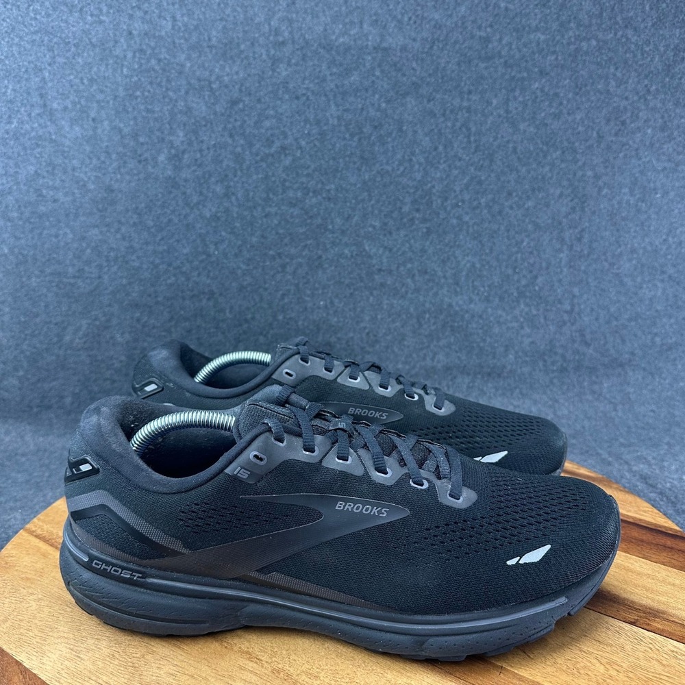 Brooks Ghost 15 Womens 13 Wide Black Running Shoes 1203801D020 Sneakers